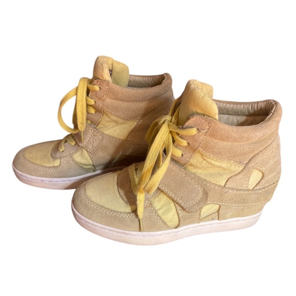ASH BOWIE SUEDE WEDGE SNEAKER & CANVAS BOOTIES Size: 34 / US 4 - Picture 5 of 7